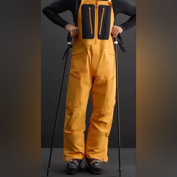 Zara Waterproof Men's Yellow Ski Bib - Picture 2 of 9